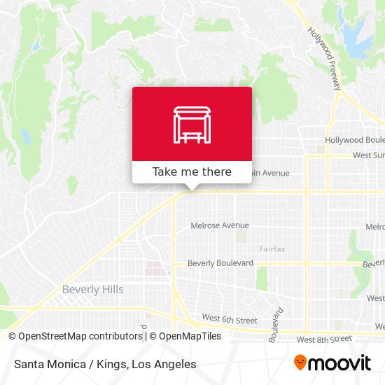 Santa Monica / Kings map