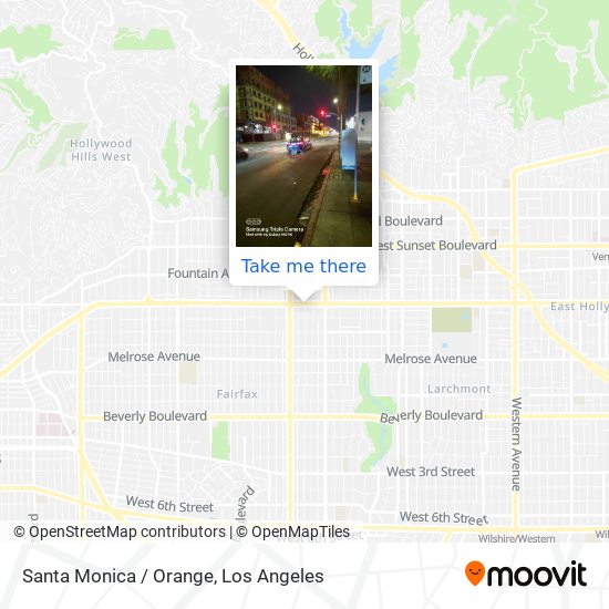 Santa Monica / Orange map