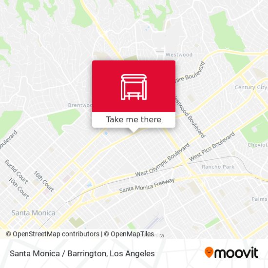 Santa Monica / Barrington map