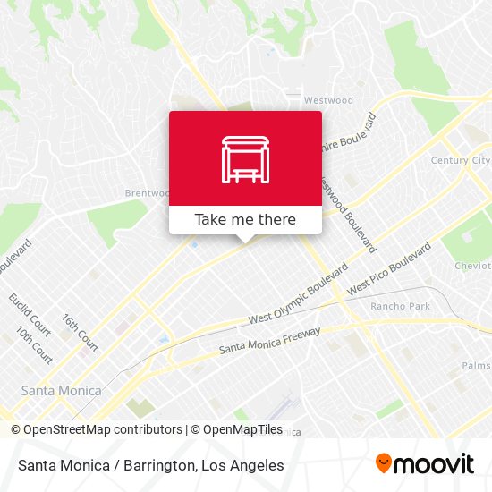 Mapa de Santa Monica / Barrington