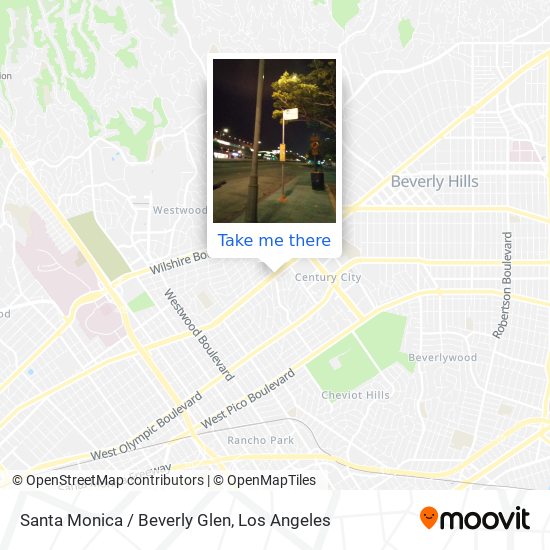 Mapa de Santa Monica / Beverly Glen