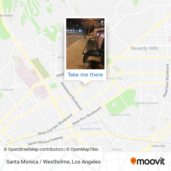 Santa Monica / Westholme map
