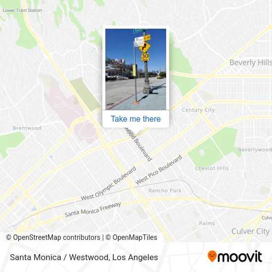 Santa Monica / Westwood map