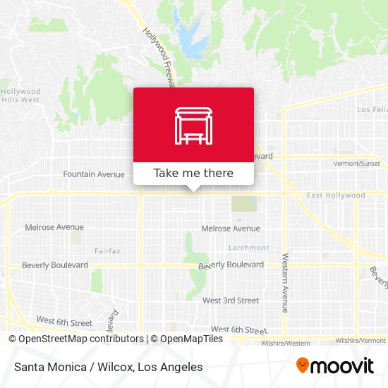 Santa Monica / Wilcox map