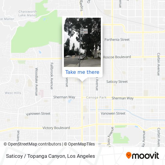 Saticoy / Topanga Canyon map