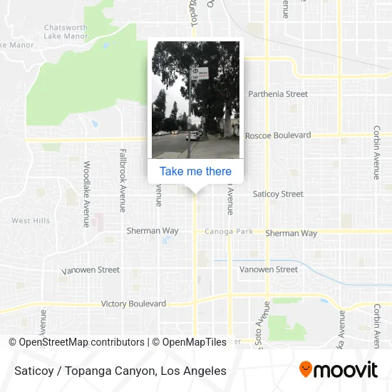 Saticoy / Topanga Canyon map