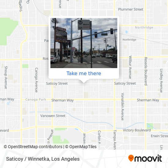 Mapa de Saticoy / Winnetka