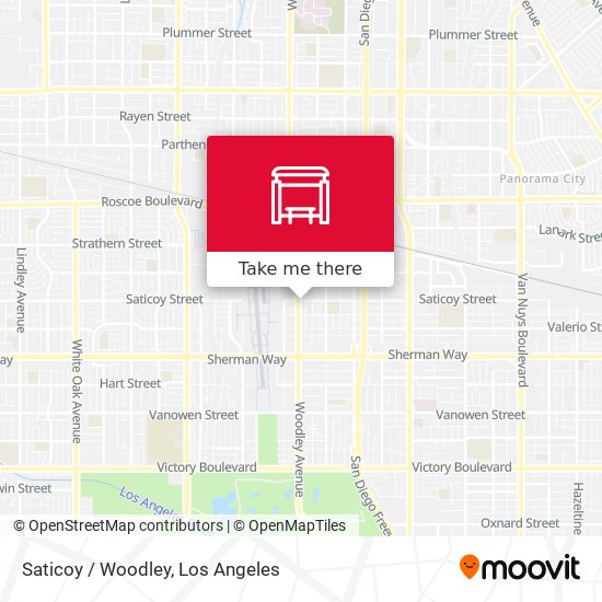 Saticoy / Woodley map