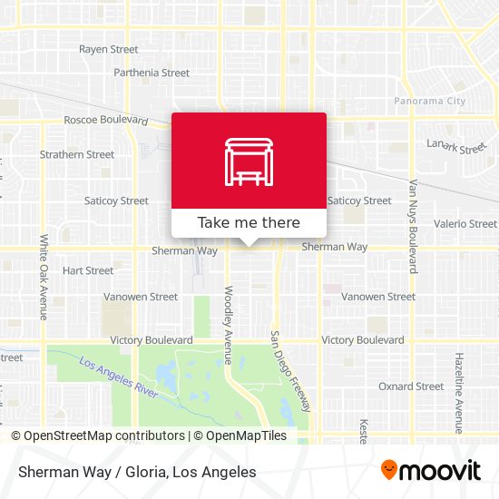 Mapa de Sherman Way / Gloria