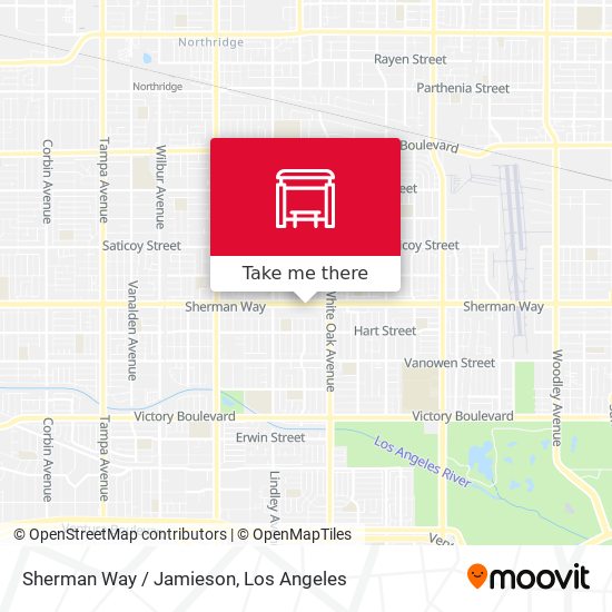 Sherman Way / Jamieson map