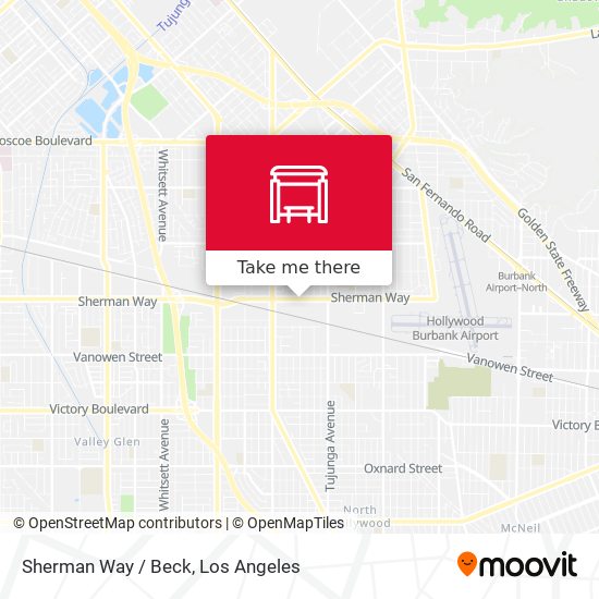 Mapa de Sherman Way / Beck