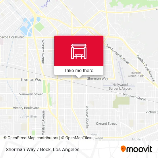 Sherman Way / Beck map