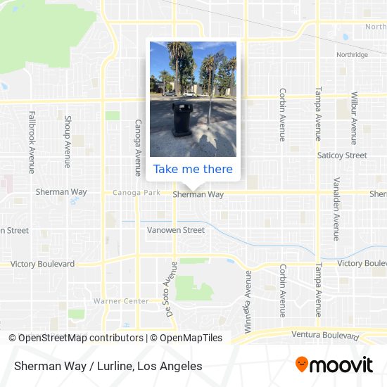 Sherman Way / Lurline map