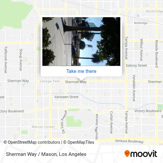 Sherman Way / Mason map