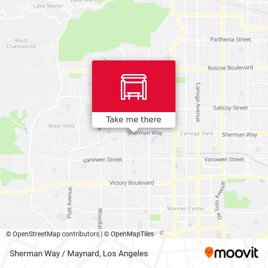 Sherman Way / Maynard map