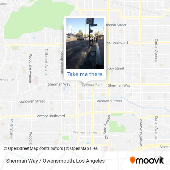Sherman Way / Owensmouth map
