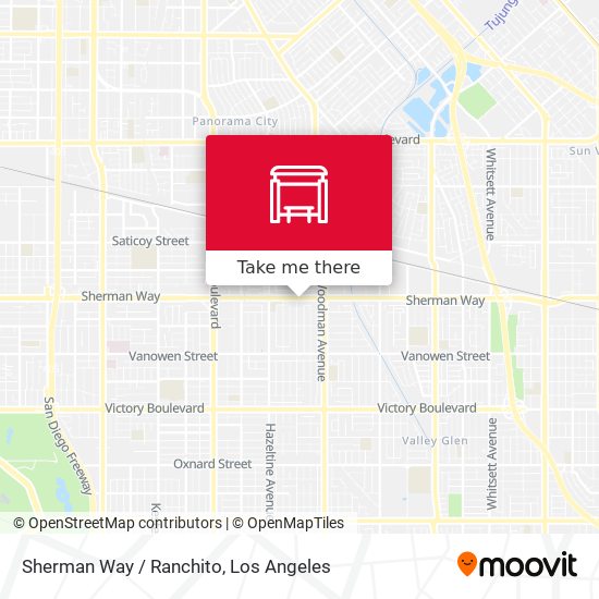Mapa de Sherman Way / Ranchito