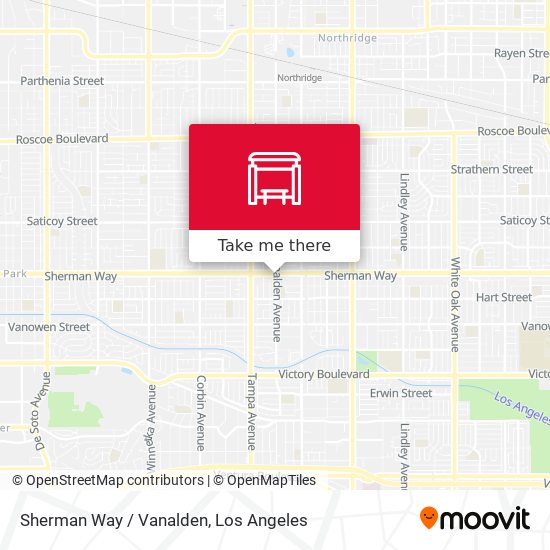 Mapa de Sherman Way / Vanalden