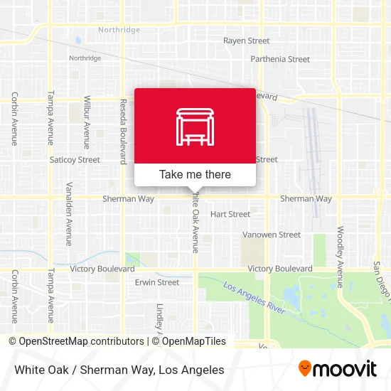 White Oak / Sherman Way map