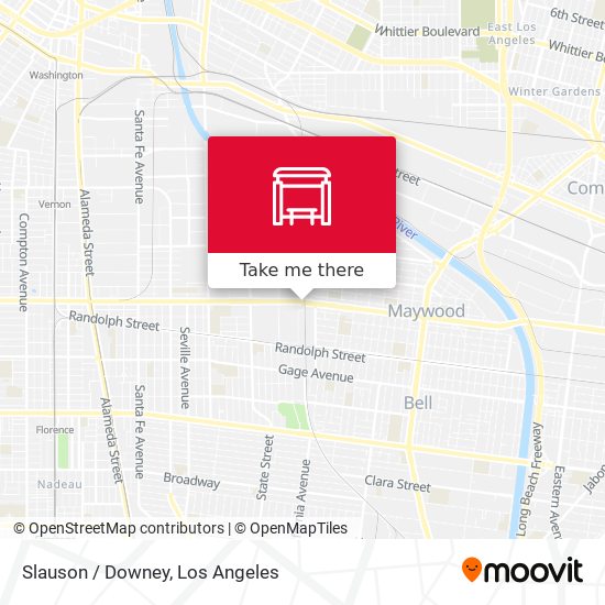 Slauson / Downey map