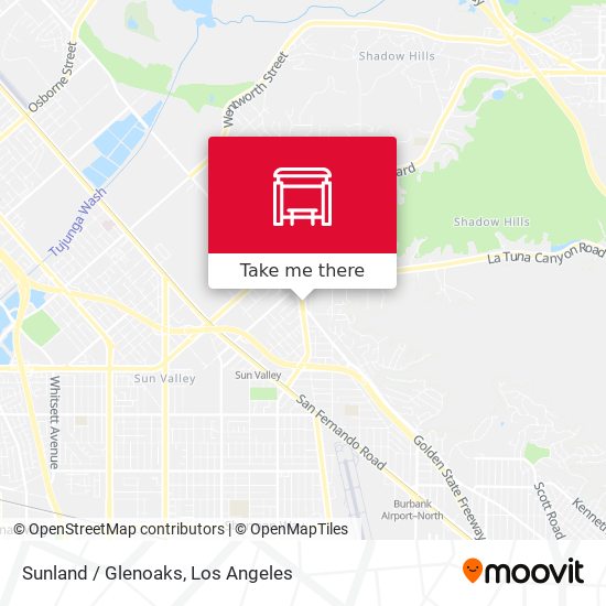 Mapa de Sunland / Glenoaks