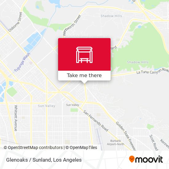 Mapa de Glenoaks / Sunland