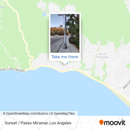 Mapa de Sunset / Paseo Miramar