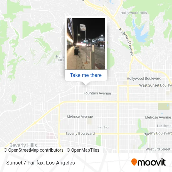 Sunset / Fairfax map