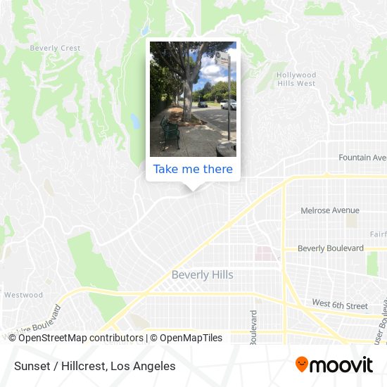 Mapa de Sunset / Hillcrest