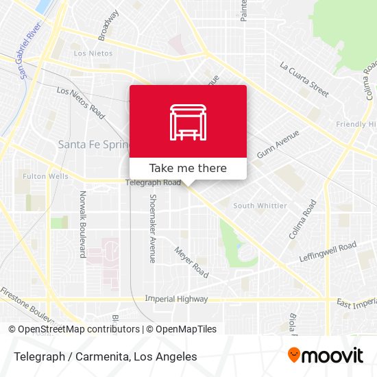 Telegraph / Carmenita map