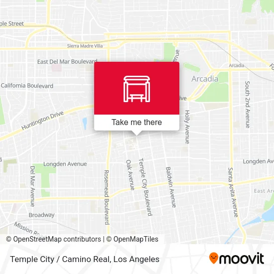 Temple City / Camino Real map