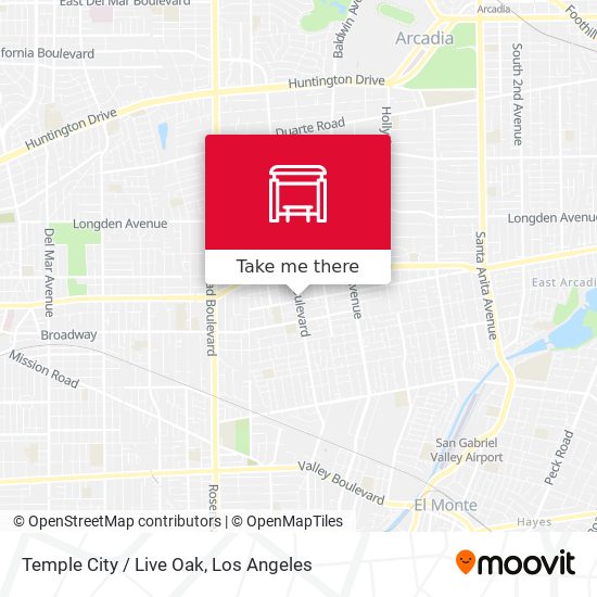 Temple City / Live Oak map