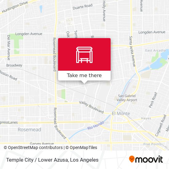 Temple City / Lower Azusa map