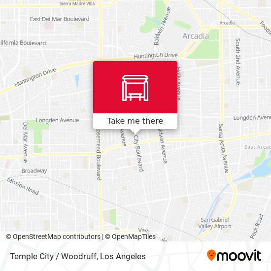 Mapa de Temple City / Woodruff