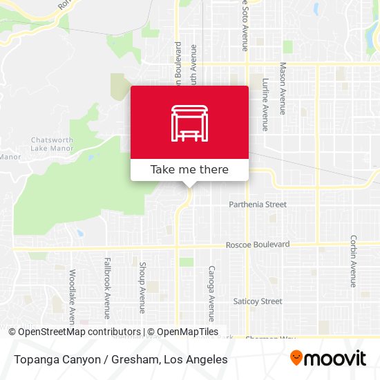 Topanga Canyon / Gresham map