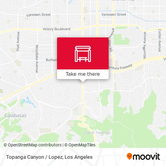 Mapa de Topanga Canyon / Lopez