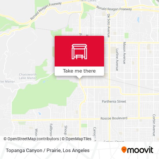 Mapa de Topanga Canyon / Prairie