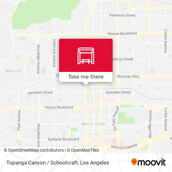 Mapa de Topanga Canyon / Schoolcraft