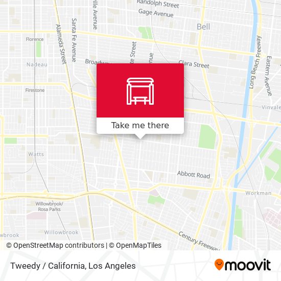 Tweedy / California map