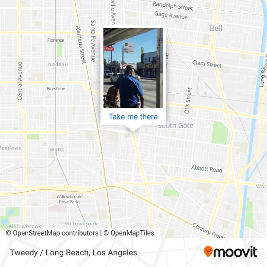 Tweedy / Long Beach map