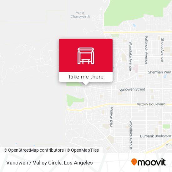 Vanowen / Valley Circle map