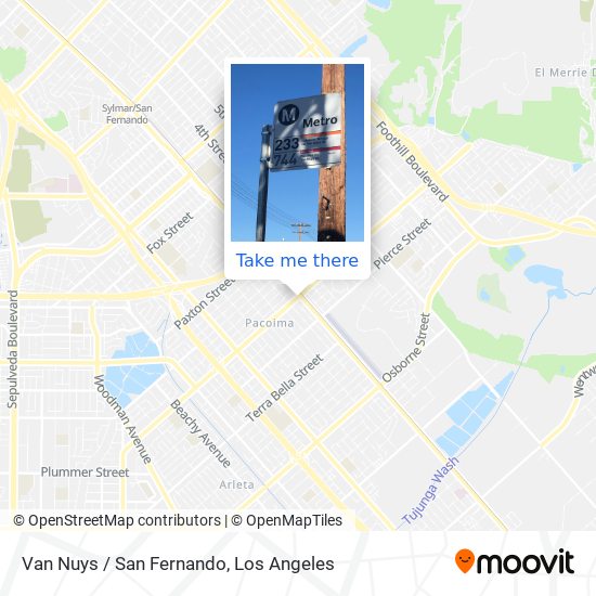 Van Nuys / San Fernando map