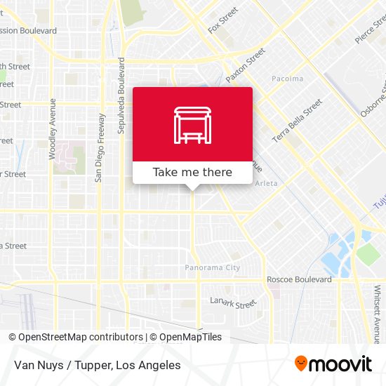 Van Nuys / Tupper map