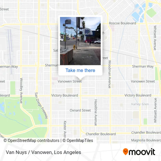Van Nuys / Vanowen map