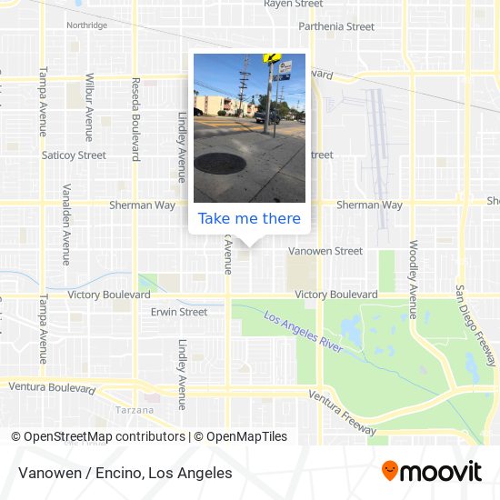 Vanowen / Encino map