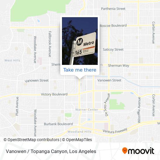 Mapa de Vanowen / Topanga Canyon