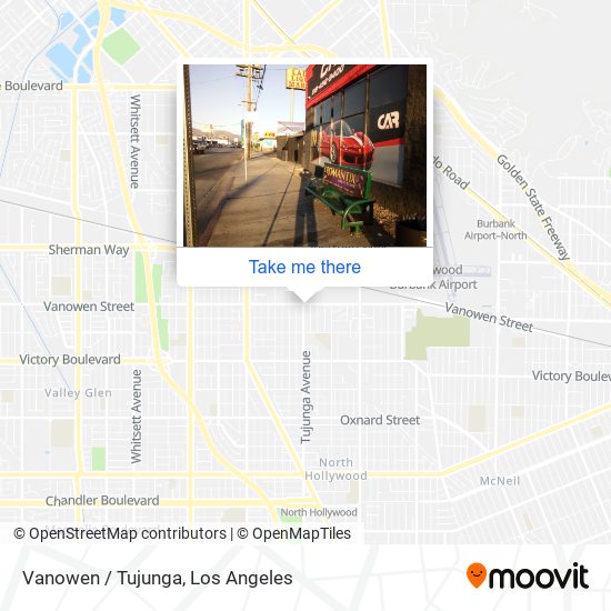 Vanowen / Tujunga map