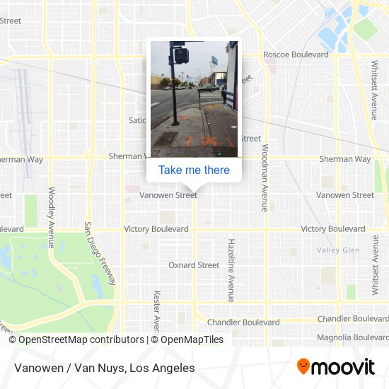 Mapa de Vanowen / Van Nuys