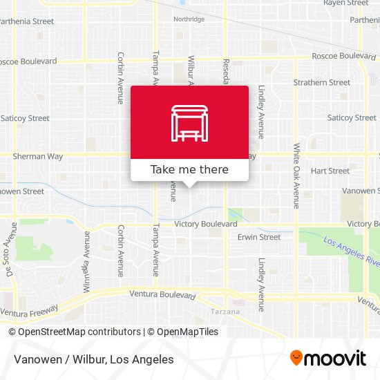 Mapa de Vanowen / Wilbur