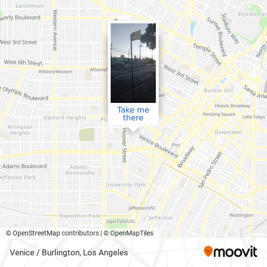Mapa de Venice / Burlington
